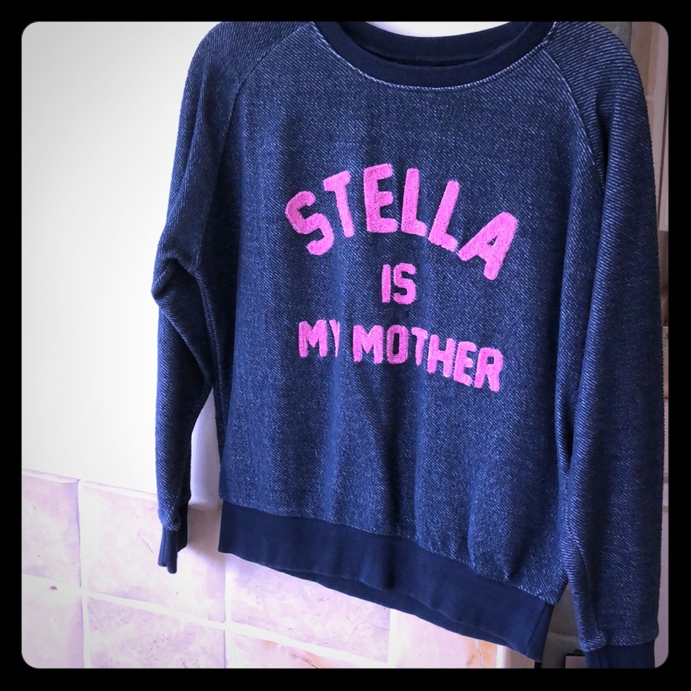“Stella is my mother” sweater